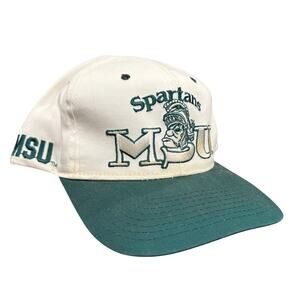Vintage Michigan State Spartans #1 Apparel Hat Adjustable SnapBack MSU